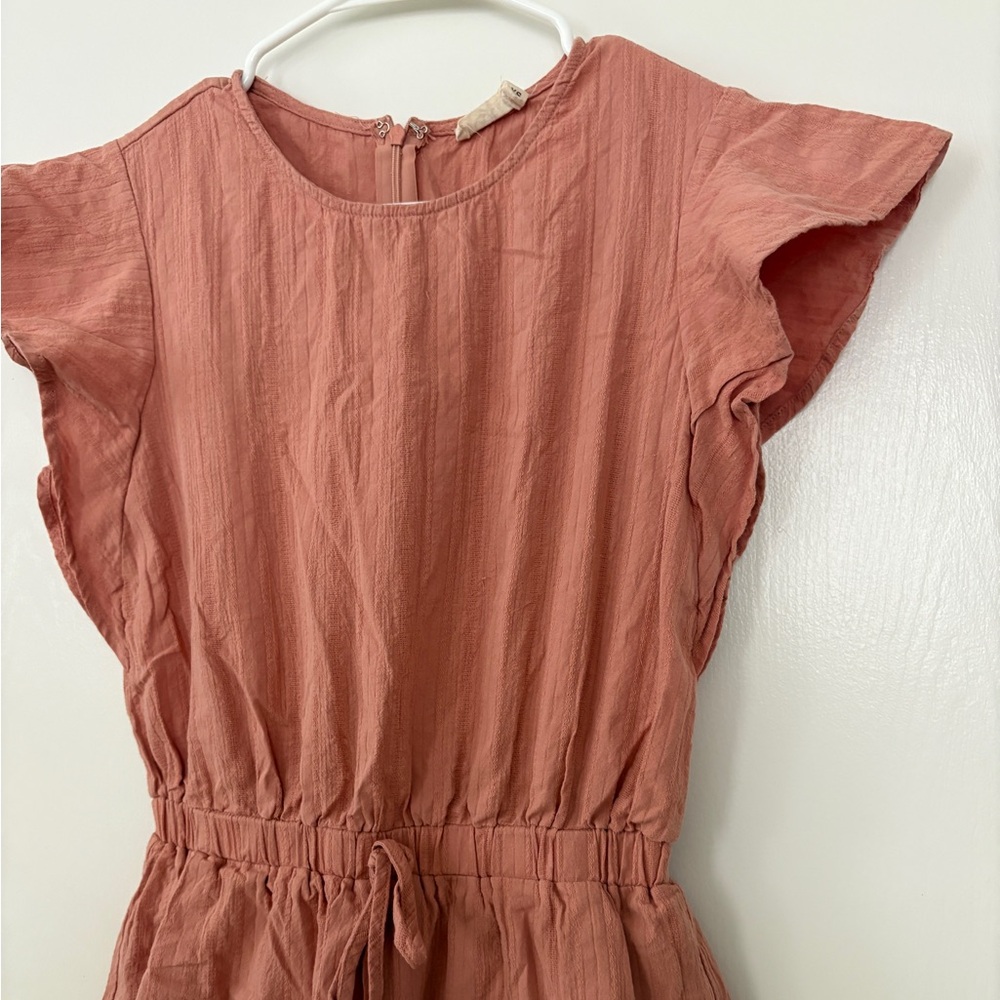 Zara Pink Ruffled Romper - Picture 3 of 4